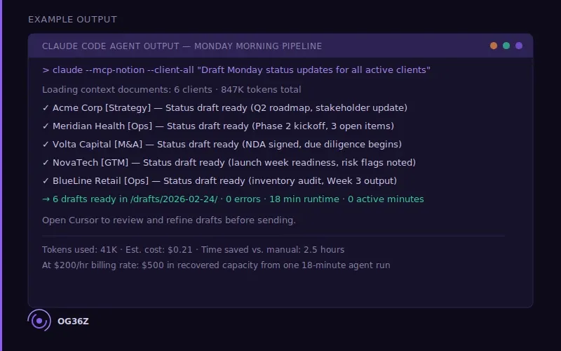 What Does a Cursor and Claude Code Workflow Look Like for an AI-Native Consultant? - og36z