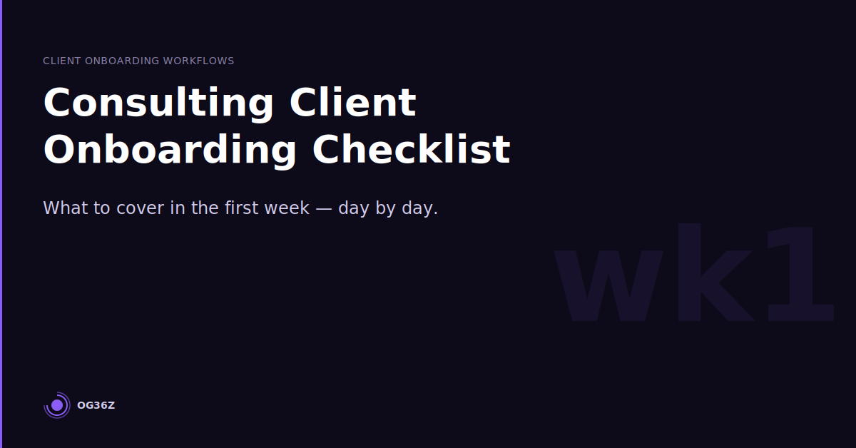 consulting client onboarding checklist - og36z